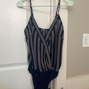 Charlotte Russe striped bodysuit